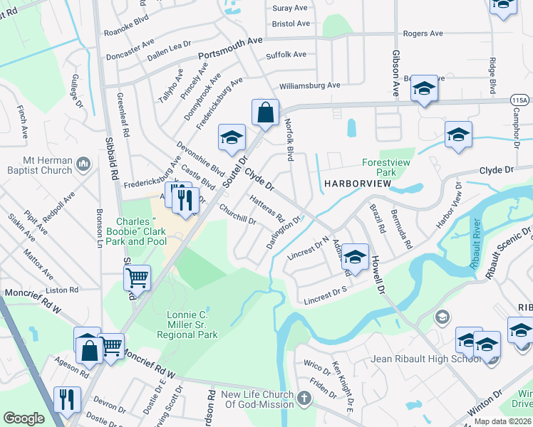 map of restaurants, bars, coffee shops, grocery stores, and more near 8727 Samona Drive West in Jacksonville