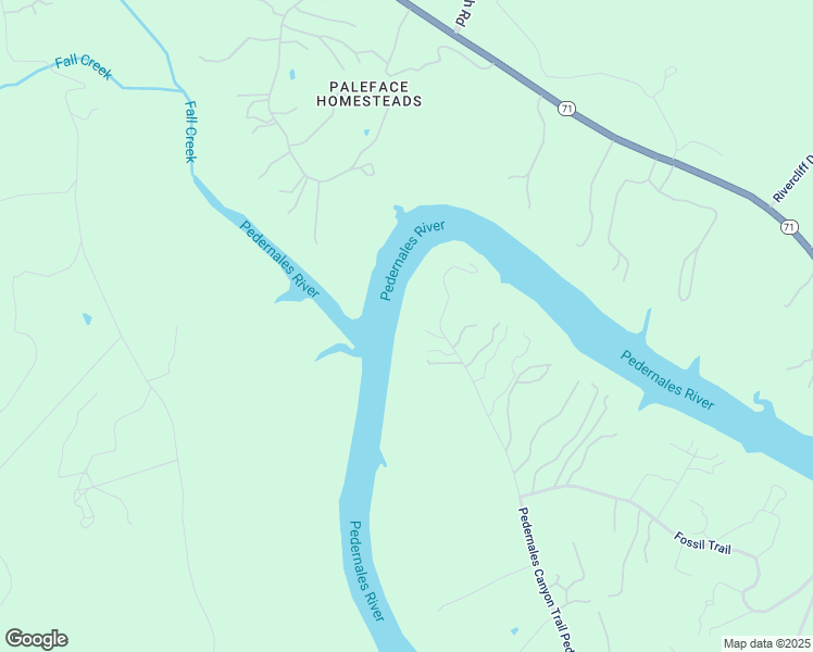 map of restaurants, bars, coffee shops, grocery stores, and more near 25115 Pedernales Canyon Trail in Spicewood