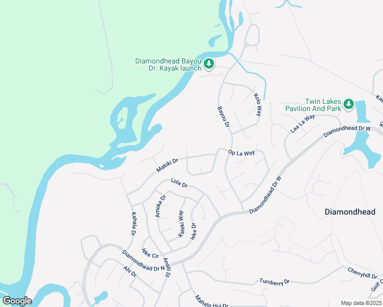 map of restaurants, bars, coffee shops, grocery stores, and more near 9420 Makiki Drive in Diamondhead