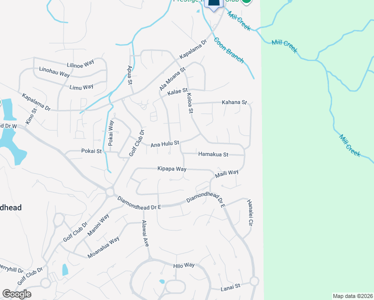 map of restaurants, bars, coffee shops, grocery stores, and more near 985 Hamakua St in Diamondhead