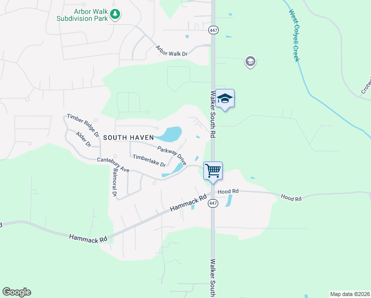 map of restaurants, bars, coffee shops, grocery stores, and more near 22776 Greencliff Drive in Denham Springs