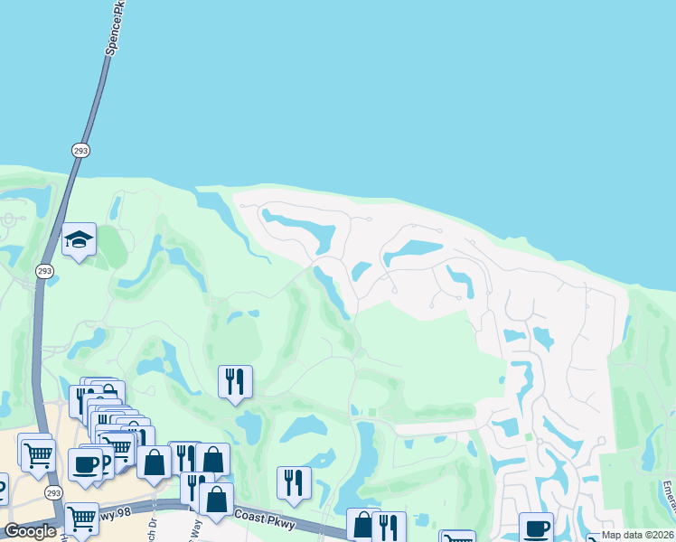 map of restaurants, bars, coffee shops, grocery stores, and more near 422 Commodore Point in Destin