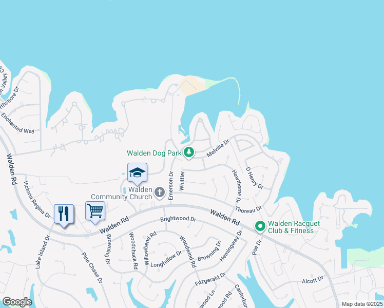 map of restaurants, bars, coffee shops, grocery stores, and more near 12335 Glenview Drive in Montgomery