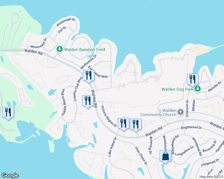 map of restaurants, bars, coffee shops, grocery stores, and more near 204 Lake Estates Drive in Montgomery