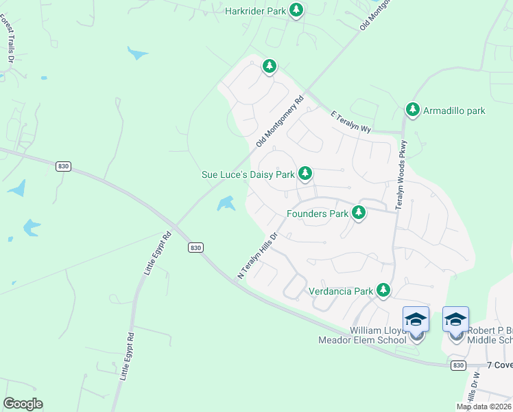 map of restaurants, bars, coffee shops, grocery stores, and more near Unnamed Road in Willis