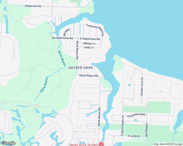 map of restaurants, bars, coffee shops, grocery stores, and more near 54 Beacon Point Drive in Santa Rosa Beach