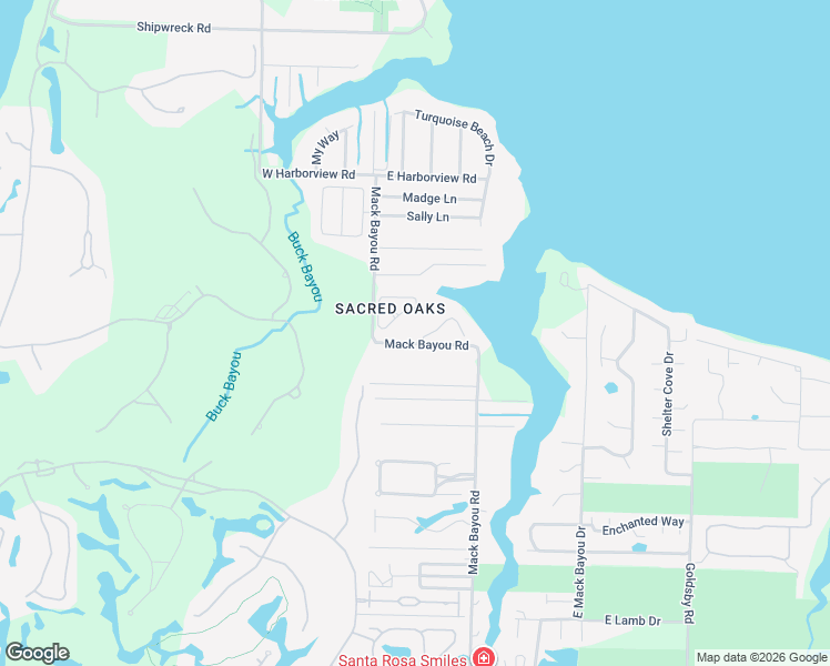 map of restaurants, bars, coffee shops, grocery stores, and more near 114 Rearden Way in Santa Rosa Beach