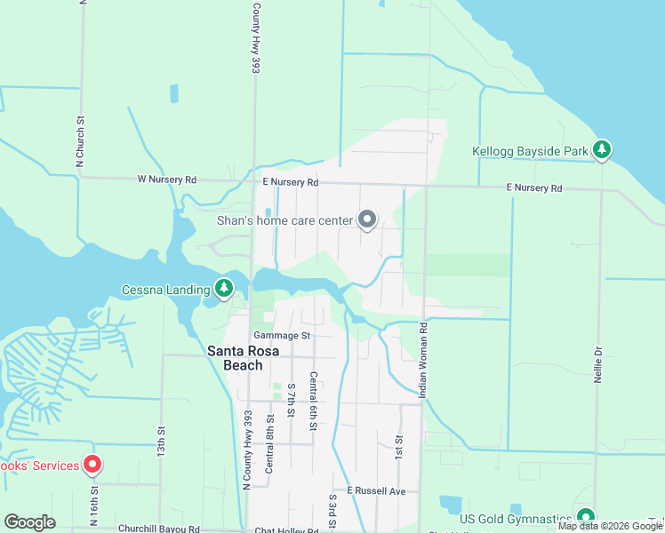 map of restaurants, bars, coffee shops, grocery stores, and more near 310 Santa Rosa Street in Santa Rosa Beach