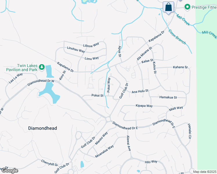 map of restaurants, bars, coffee shops, grocery stores, and more near 9815 Pokai Way in Diamondhead