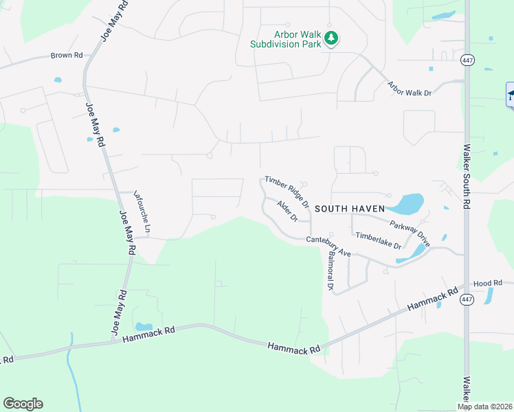 map of restaurants, bars, coffee shops, grocery stores, and more near 13592 Cantebury Avenue in Denham Springs