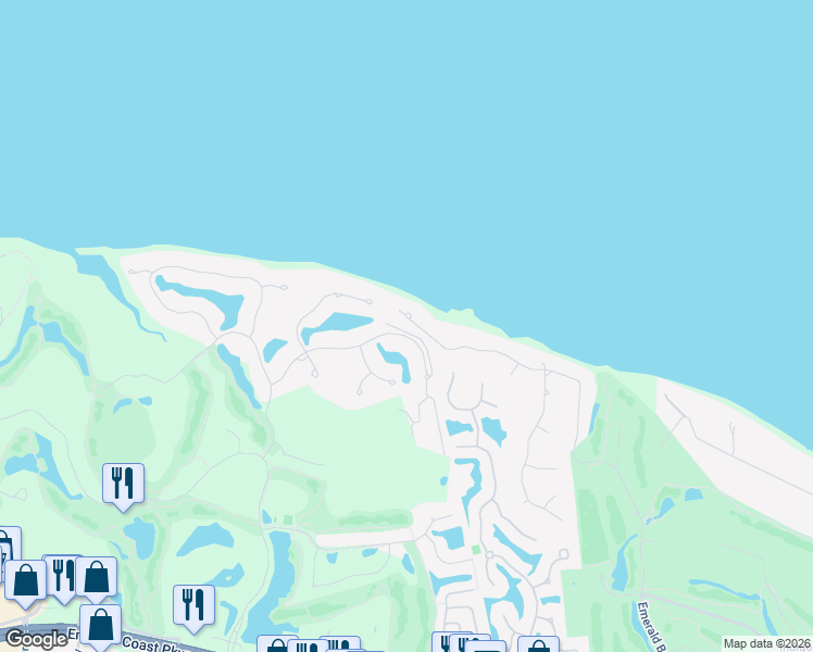 map of restaurants, bars, coffee shops, grocery stores, and more near 1439 Emerald Bay Drive in Destin