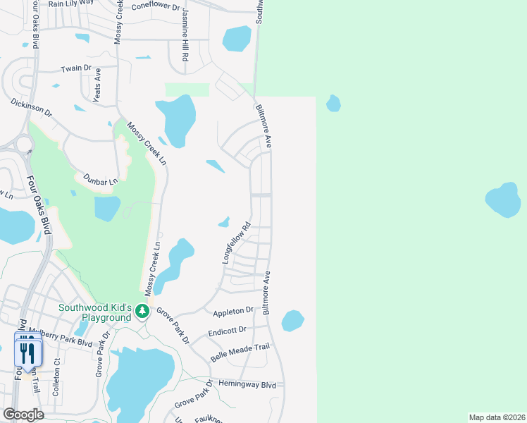 map of restaurants, bars, coffee shops, grocery stores, and more near 3667 Biltmore Avenue in Tallahassee
