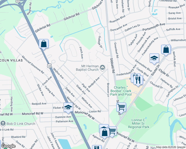 map of restaurants, bars, coffee shops, grocery stores, and more near 7929 Smart Avenue in Jacksonville