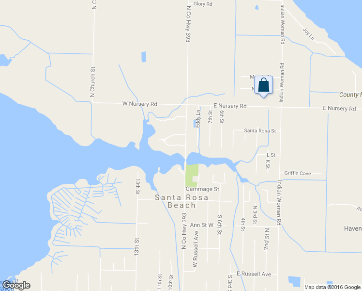 map of restaurants, bars, coffee shops, grocery stores, and more near 30 Mallard Lane in Santa Rosa Beach