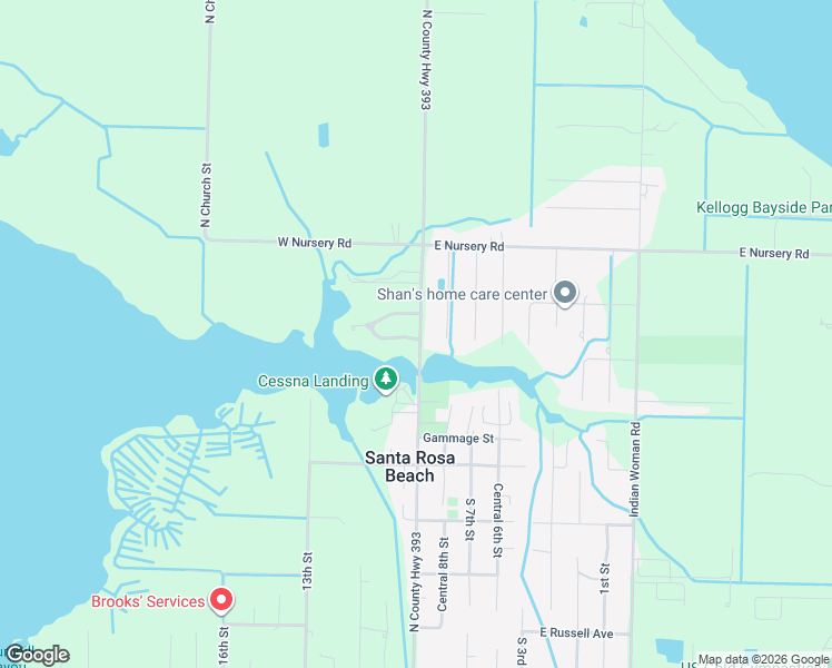 map of restaurants, bars, coffee shops, grocery stores, and more near 30 Mallard Lane in Santa Rosa Beach