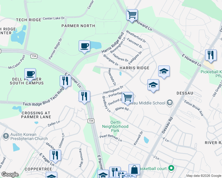map of restaurants, bars, coffee shops, grocery stores, and more near 1101 Minerva Street in Austin