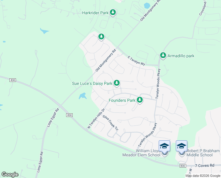 map of restaurants, bars, coffee shops, grocery stores, and more near 224 Scarlet Maple Way in Willis