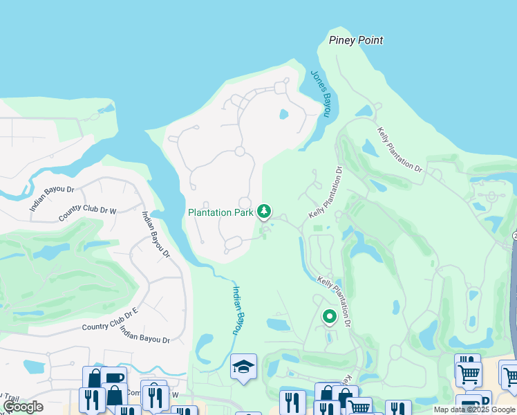 map of restaurants, bars, coffee shops, grocery stores, and more near 4399 Stilling Circle in Destin