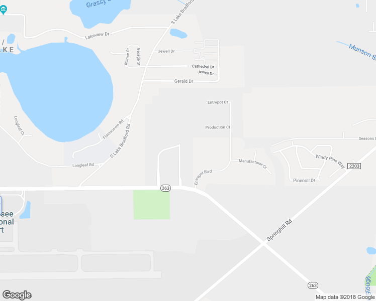 map of restaurants, bars, coffee shops, grocery stores, and more near 4301 Airport Commerce Boulevard in Tallahassee