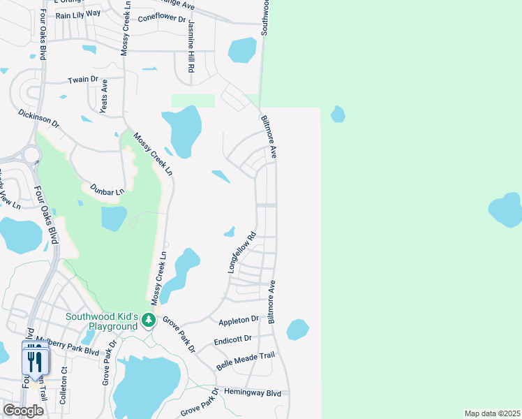 map of restaurants, bars, coffee shops, grocery stores, and more near 3667 Biltmore Avenue in Tallahassee