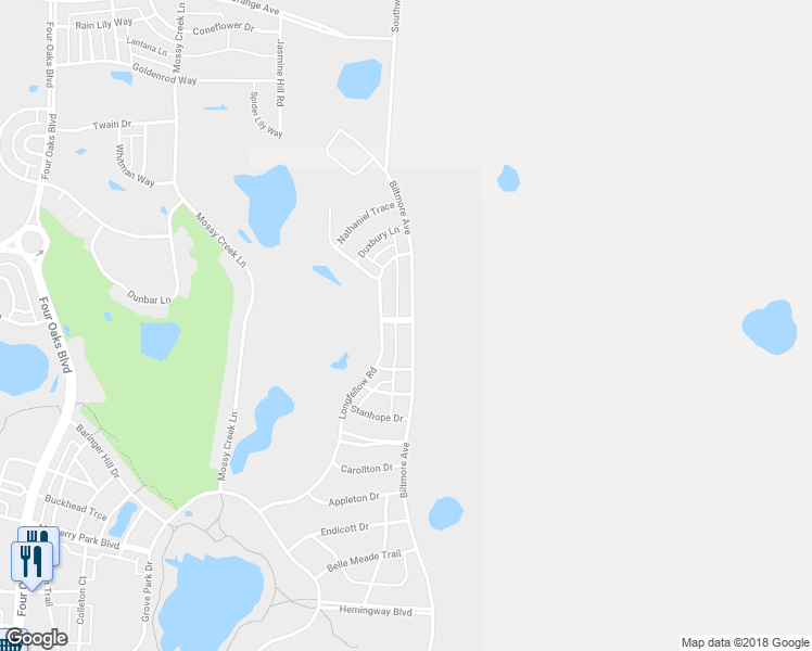 map of restaurants, bars, coffee shops, grocery stores, and more near 3658 Biltmore Avenue in Tallahassee