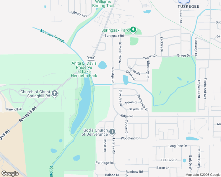 map of restaurants, bars, coffee shops, grocery stores, and more near 3408 North Ridge Road in Tallahassee