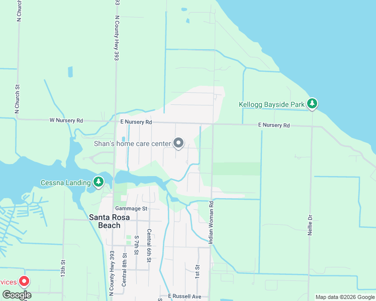 map of restaurants, bars, coffee shops, grocery stores, and more near 94 Santa Rosa Street in Santa Rosa Beach