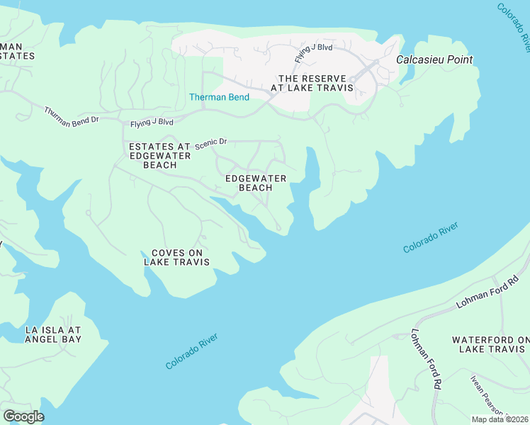 map of restaurants, bars, coffee shops, grocery stores, and more near 1115 Edgewater Drive in Spicewood