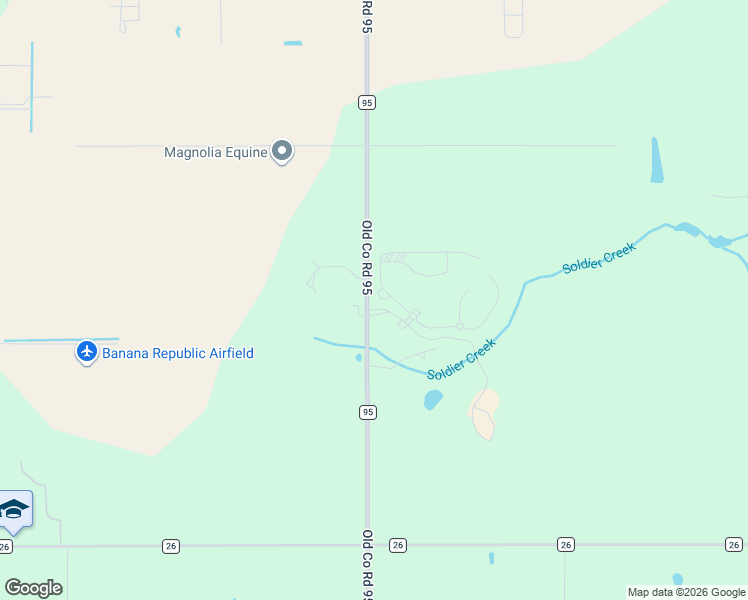 map of restaurants, bars, coffee shops, grocery stores, and more near 12000-12498 Old County Road 95 in Elberta