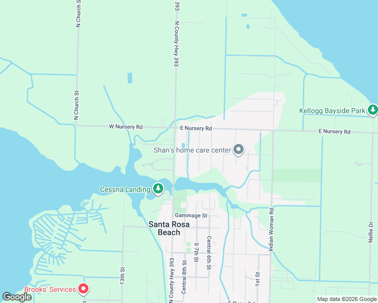 map of restaurants, bars, coffee shops, grocery stores, and more near 1982 North County Highway 393 in Santa Rosa Beach