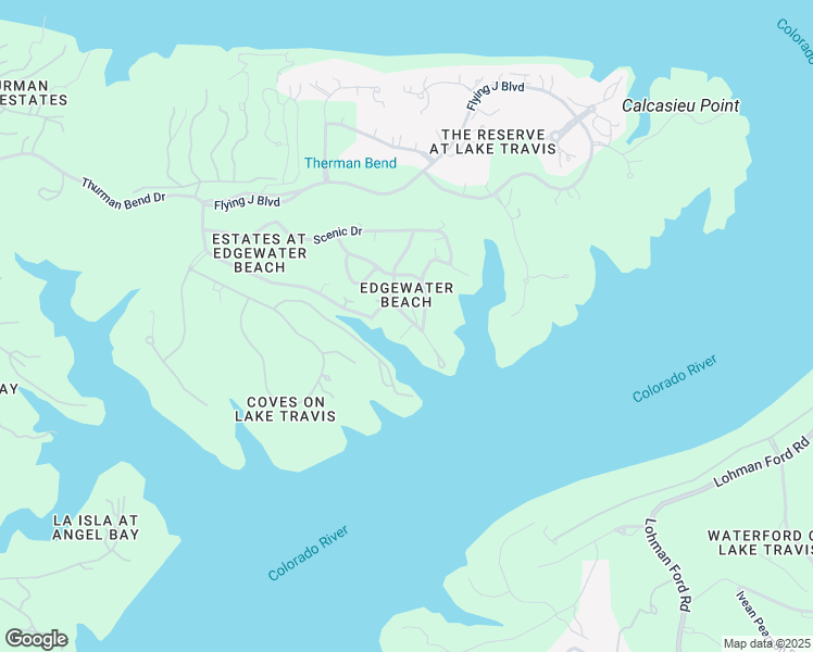 map of restaurants, bars, coffee shops, grocery stores, and more near 1115 Edgewater Drive in Spicewood