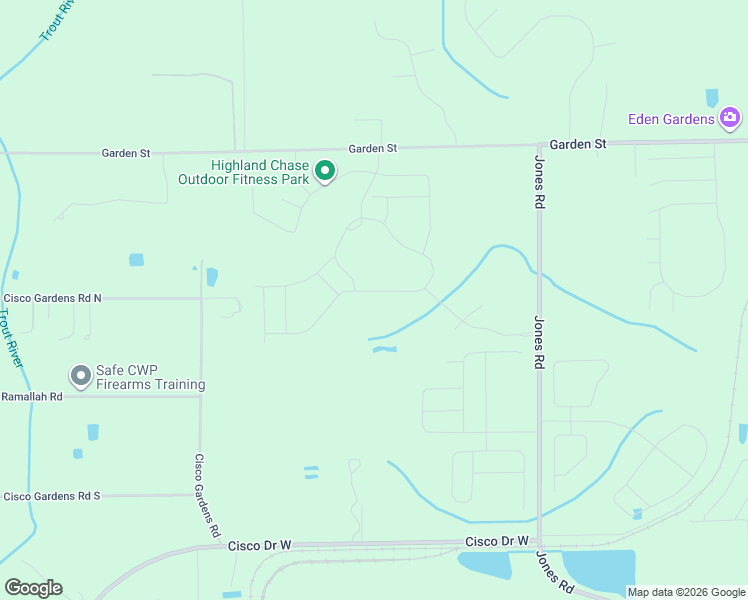 map of restaurants, bars, coffee shops, grocery stores, and more near 5934 Jones Road in Jacksonville