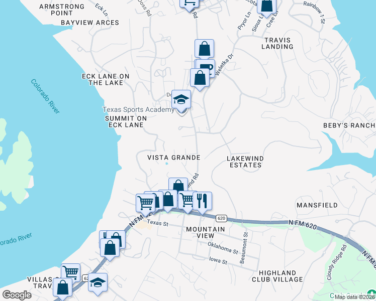 map of restaurants, bars, coffee shops, grocery stores, and more near 4101 Gallo Circle in Austin
