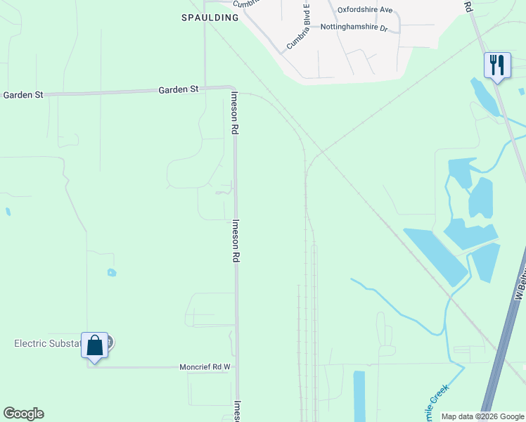 map of restaurants, bars, coffee shops, grocery stores, and more near 7201-7999 Imeson Road in Jacksonville