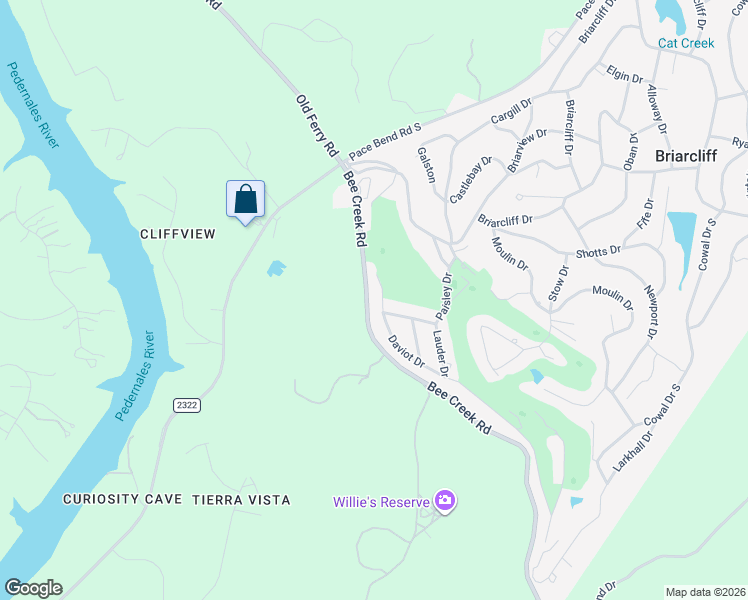 map of restaurants, bars, coffee shops, grocery stores, and more near 910 Daviot Drive in Briarcliff