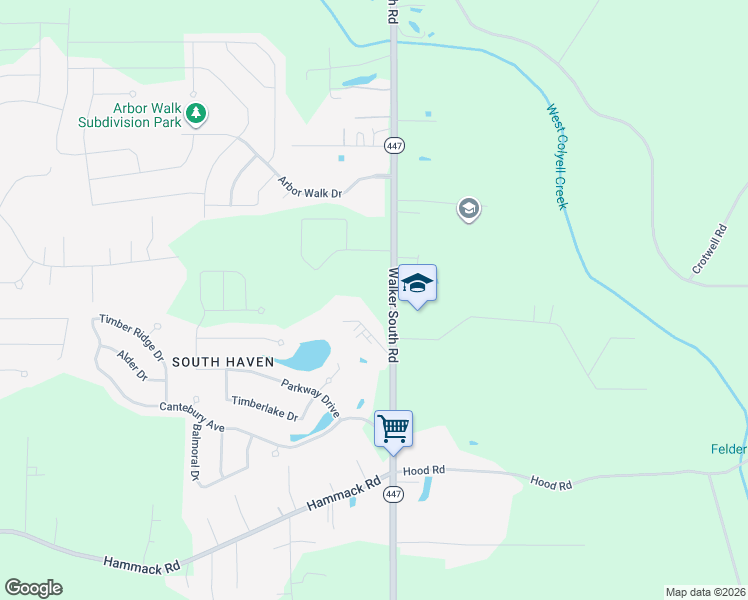 map of restaurants, bars, coffee shops, grocery stores, and more near 23045 Walker South Road in Denham Springs