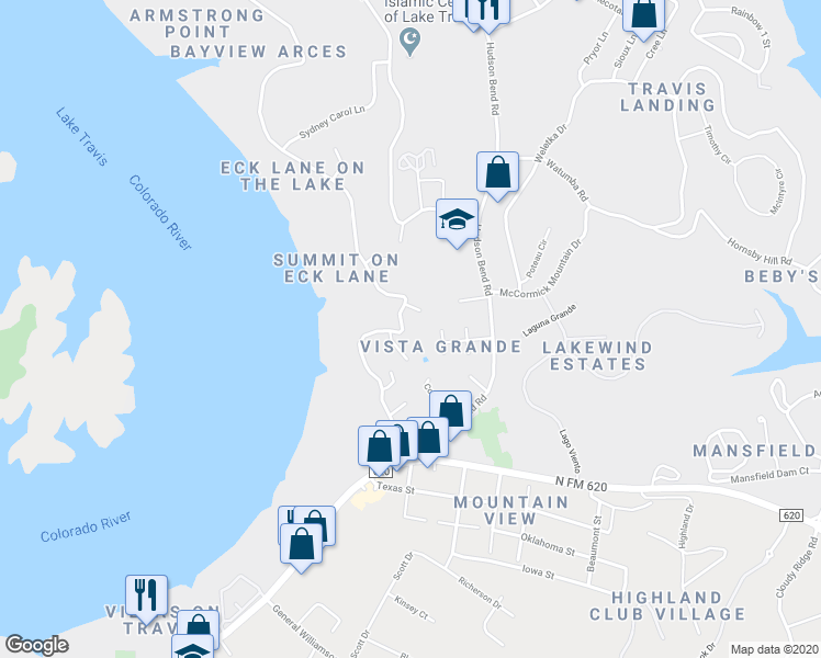 map of restaurants, bars, coffee shops, grocery stores, and more near 4008 Tejon Circle in Austin