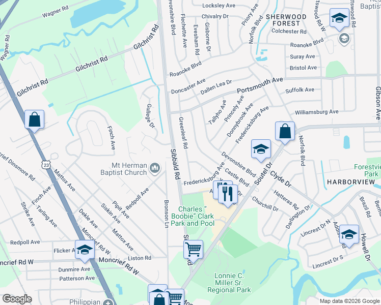 map of restaurants, bars, coffee shops, grocery stores, and more near 8963 Yeoman Drive in Jacksonville