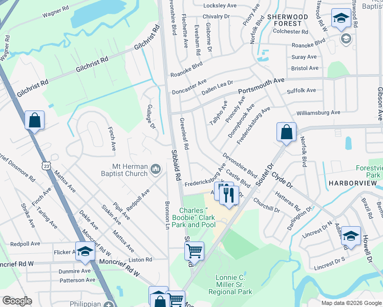 map of restaurants, bars, coffee shops, grocery stores, and more near 8963 Yeoman Drive in Jacksonville
