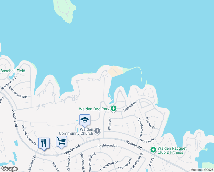 map of restaurants, bars, coffee shops, grocery stores, and more near 12600 Melville Drive in Montgomery
