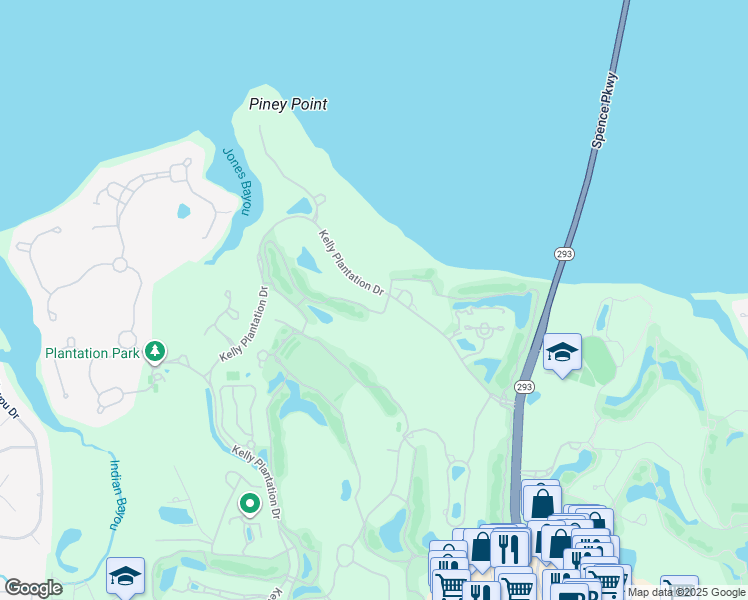 map of restaurants, bars, coffee shops, grocery stores, and more near 365 Kelly Plantation Drive in Destin