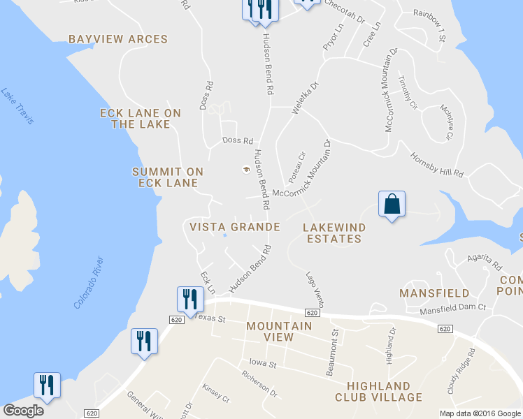 map of restaurants, bars, coffee shops, grocery stores, and more near 4101 Gallo Circle in Austin