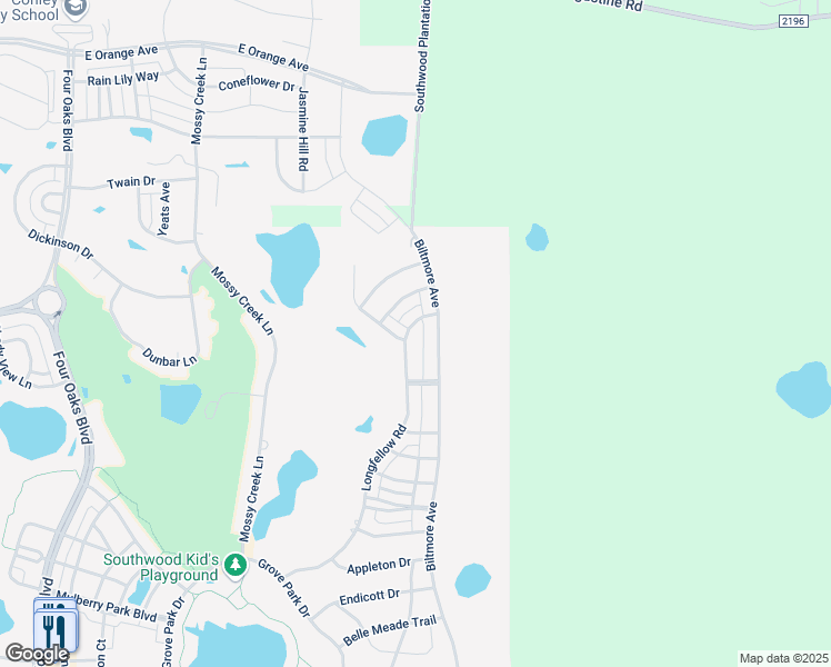 map of restaurants, bars, coffee shops, grocery stores, and more near 3635 Biltmore Avenue in Tallahassee