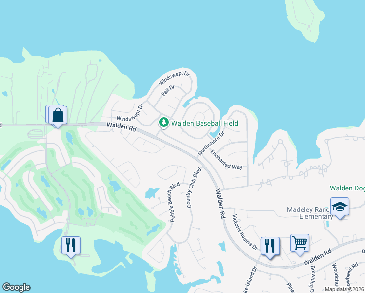 map of restaurants, bars, coffee shops, grocery stores, and more near 13429 Raintree Drive in Montgomery