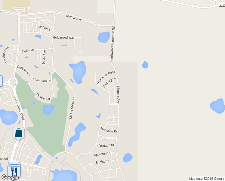 map of restaurants, bars, coffee shops, grocery stores, and more near 3635 Biltmore Avenue in Tallahassee
