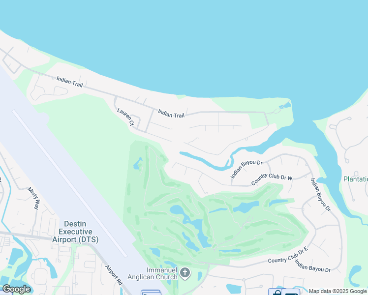 map of restaurants, bars, coffee shops, grocery stores, and more near 4041 Indian Bayou North in Destin