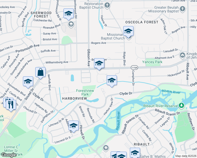 map of restaurants, bars, coffee shops, grocery stores, and more near 8870 Victoria Landing Drive West in Jacksonville