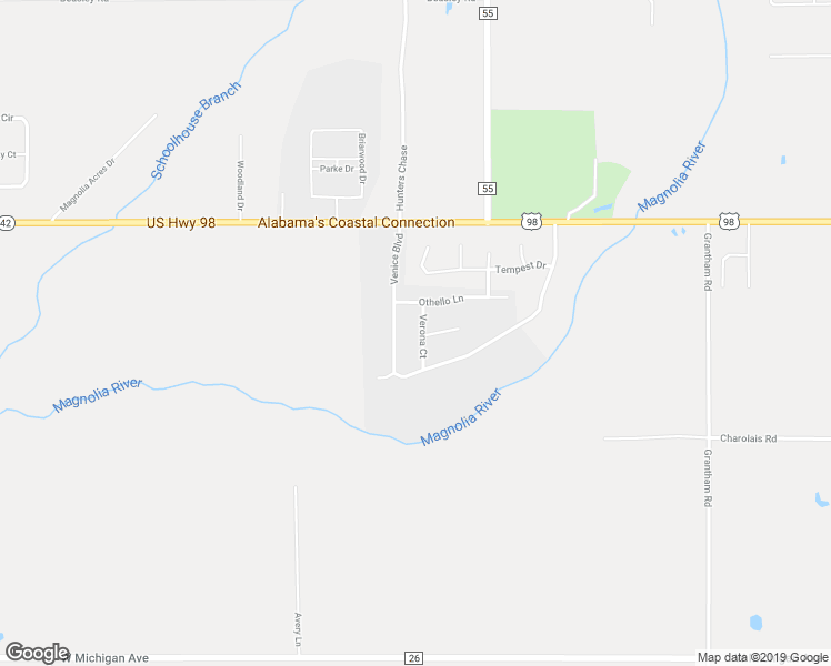 map of restaurants, bars, coffee shops, grocery stores, and more near 12241 Verona Court in Foley