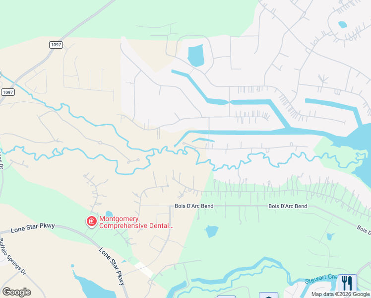 map of restaurants, bars, coffee shops, grocery stores, and more near 11690 Renaissance Drive in Montgomery