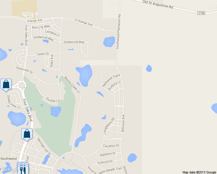 map of restaurants, bars, coffee shops, grocery stores, and more near 3146 Duxbury Lane in Tallahassee